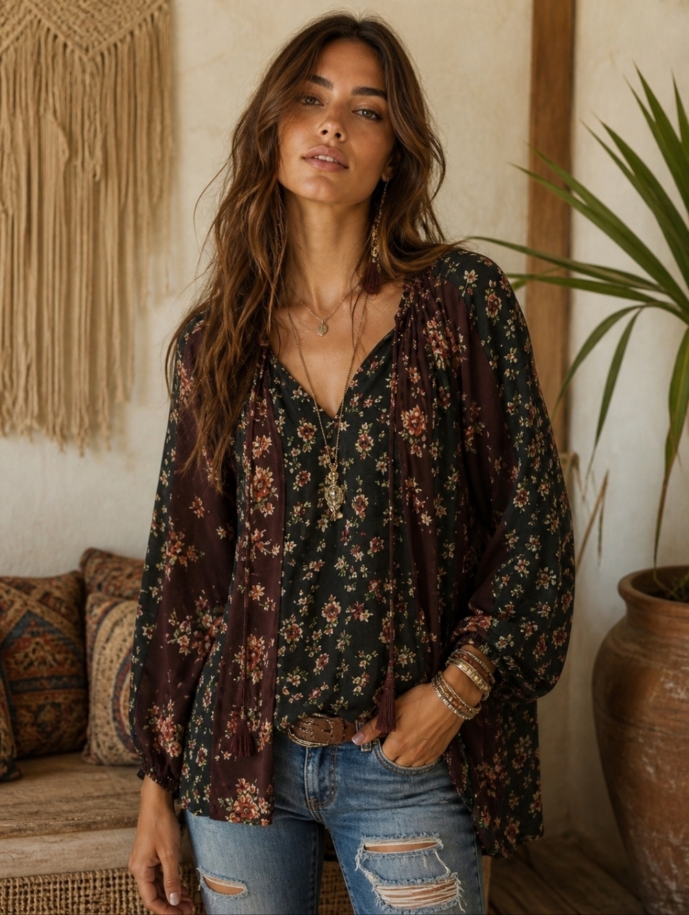 NWT Tolani Belle Floral Top